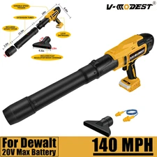 Brushless Cordless Leaf Blower 220 CFM 140 MPH Compact Blower For Dewalt Battery