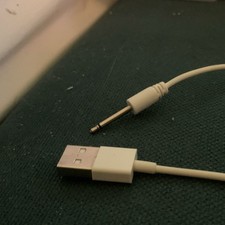 White USB-A to 3.5mm Audio Jack Adapter Cable, Universal Compatibility