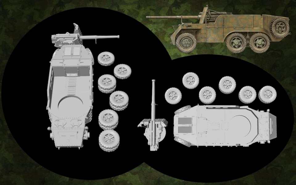 Maqueta para montar y pintar - Vehículo militar . Breda 501-90/53 - 1/72 - Immagine 2 di 2