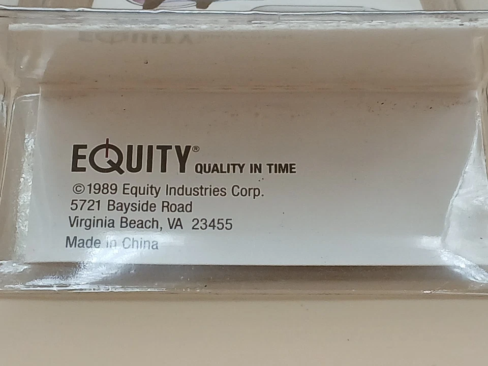 Equity Travel Alarm Clock Wind Up Fold Up Style in Brown Case Vintage 1989 NOS - Image 3 of 3
