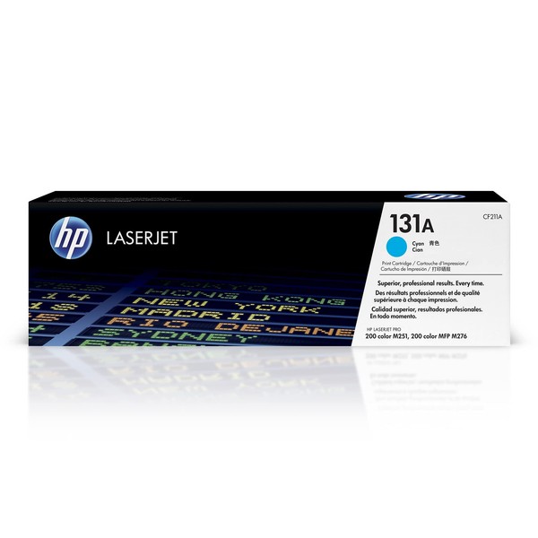 Hp CF211A 131A Original Laserjet Toner Cartridge, Cyan, Single Pack Standard Cya-image