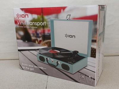 ION Vinyl Transport Tragbarer Koffer Plattenspieler mit Lautsprechern Japan V...
