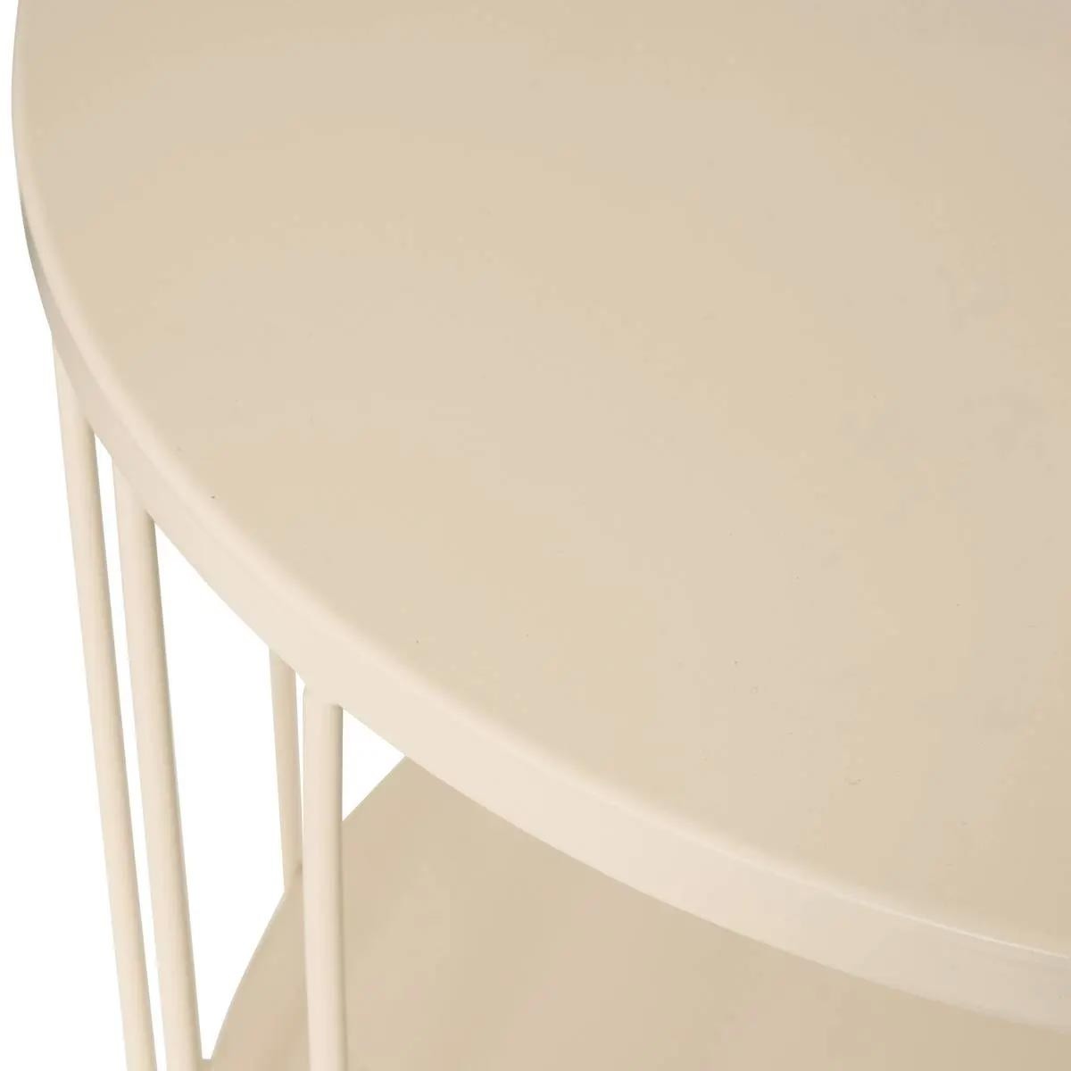 Table d'appoint Kobu beige pour optimiser les petits espaces du salon - 2