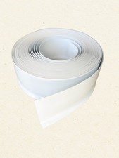25m Roll White Flexible PVC Sit On Skirting Board + 1000ml Adhesive Pack