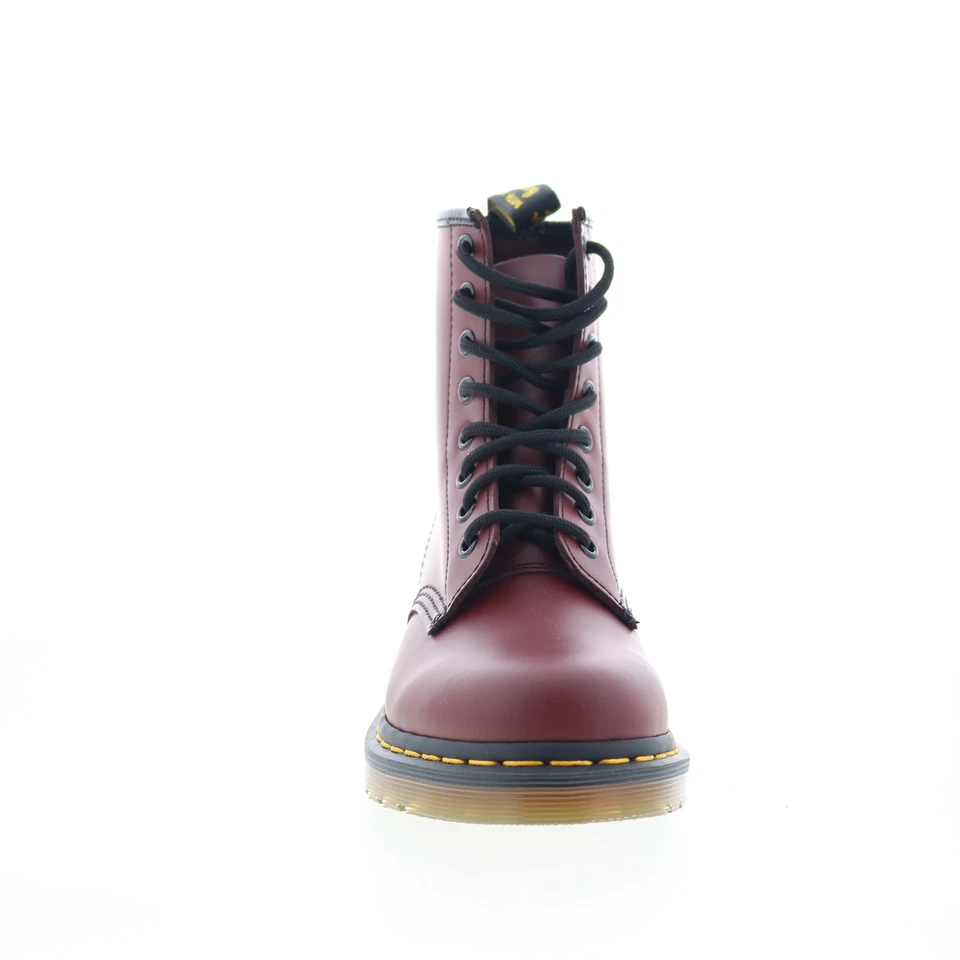 Dr. Martens 1460 Smooth Leather 11822600 Mens Red Casual Dress Boots - Image 3 of 4