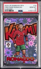 2024-25 PANINI DONRUSS FIFA KABOOM! #14 CRISTIANO RONALDO PSA 10