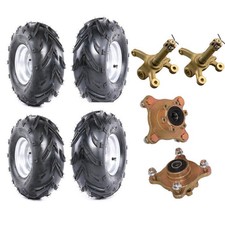 16x8-7 16x8x7 16x8.00-7 Tire Rim Wheel 4 Stud Spindle Hub 78mm ATV Go kart