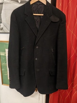 Italian Chic Corneliani Men's Black Velvet Blazer Jacket Size EU52 ( L )
