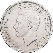 #1512688 Great Britain, George VI, Half crown, 1949, British Royal Mint, Coppe