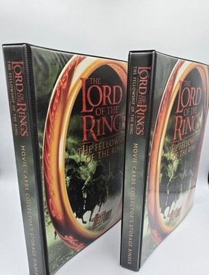Herr der Ringe Fellowship Ring Karten KOMPLETTE SAMMLUNG 194 Karten +2 Ordner