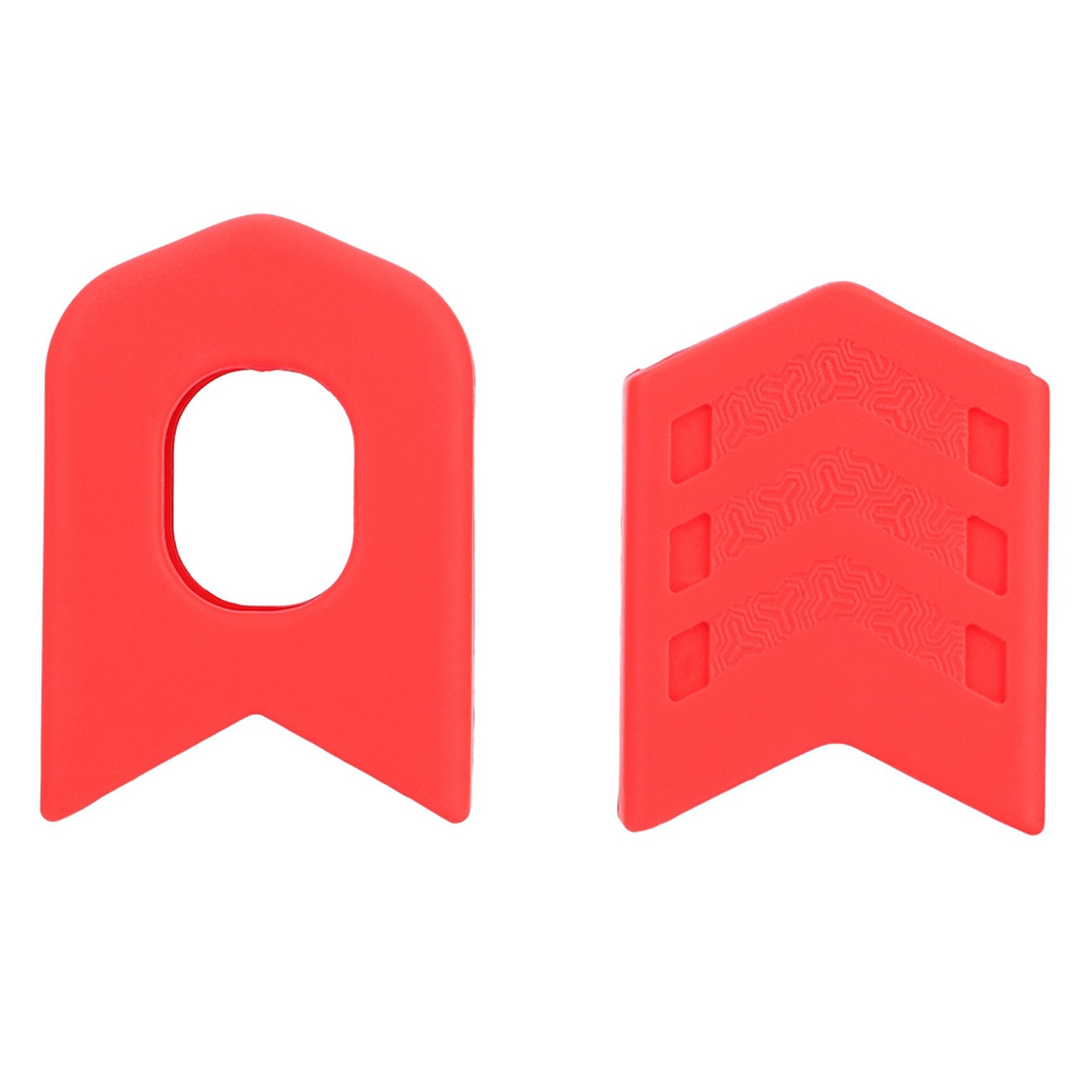 (Red)1 Piar Silicone Bicycle Crank Protection Sleeve Arm Protector Bike EC