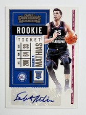 2020-21 Panini Contenders #151 Dakota Mathias Rookie Ticket Auto AR149