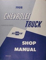 1958 Chevy Truck Reparaturhandbuch 58 Pickup Panel Suburban Cameo Chevrolet