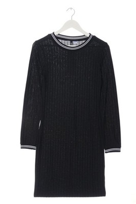 H&M DIVIDED Strickkleid Damen Kleid Gr. DE 42 schwarz-weiß Casual-Look