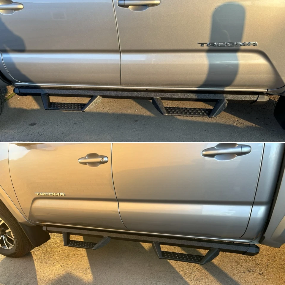 Fit 2005-2023 Toyota Tacoma Double Cab 3" Running Board Drop Nerf Bar BCKA - Изображение 4 из 4
