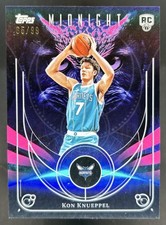 2025-26 Topps Midnight Kon Knueppel Night Owls RC Twilight Rookie #/99 Hornets