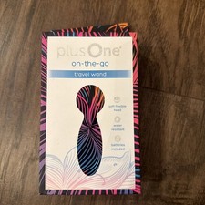 Plus One Vibrating on-the-go Travel Wand, 10 Modes Waterproof  New In Box