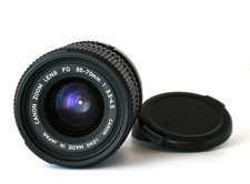 Near Mint Canon New FD NFD 35-70mm f/3.5-4.5 MF Zoom Lens For FD Mount JAPAN