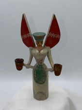 Lichterengel mit Teigarmen 23 cm Erzgebirge Seiffen ≈ 1920/30