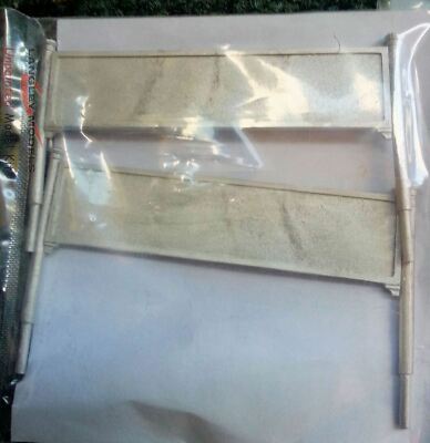 2 breite Station Namensschild 62 15mm F140 UNBEMALT OO Scale Langley Models Bausatz