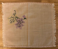 Vintage Hand Embroidered Doily