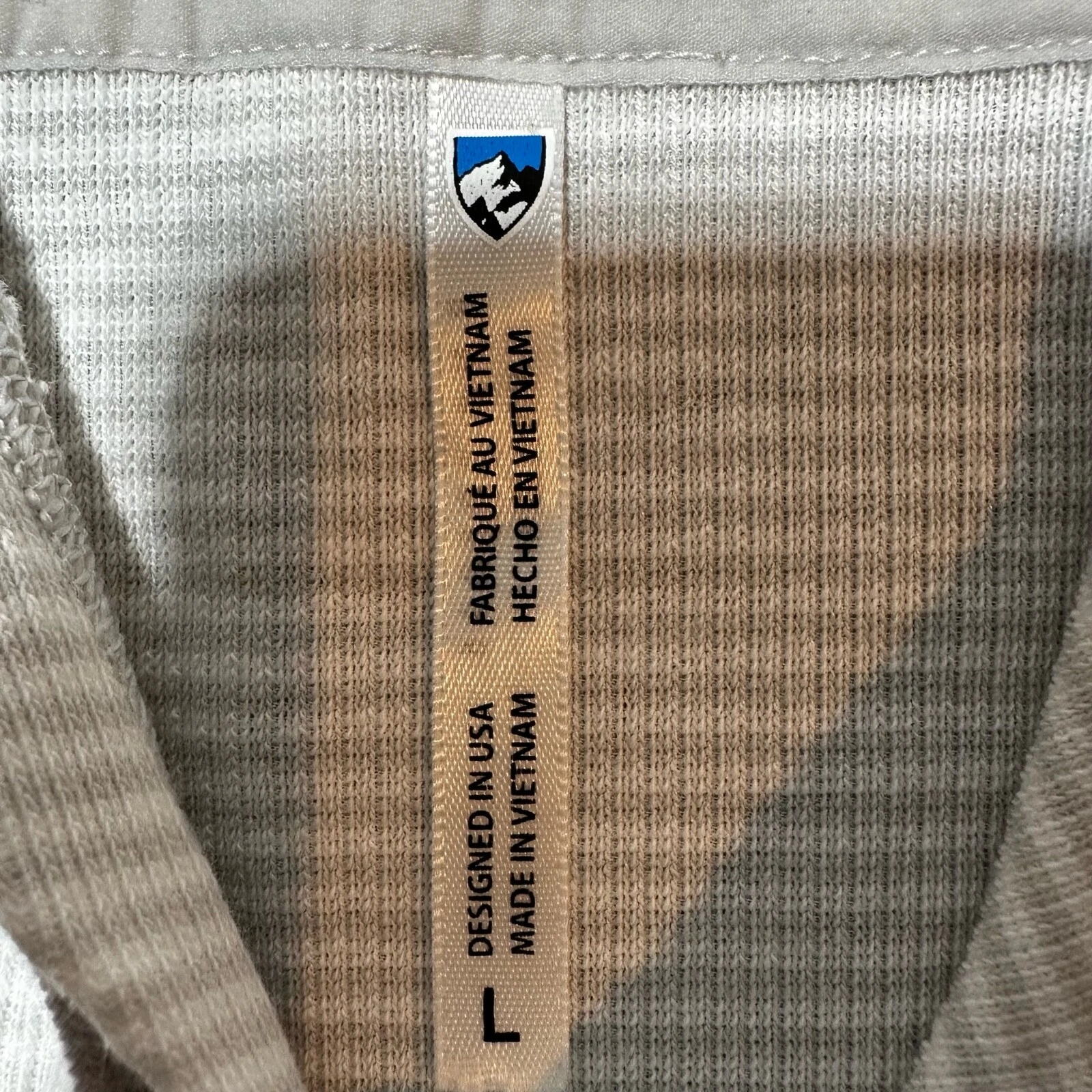 OFF WHITE Kuhl Felpa con Cappuccio Donna Grande Avorio Pullover Felpa Orlo a Costine Polsini