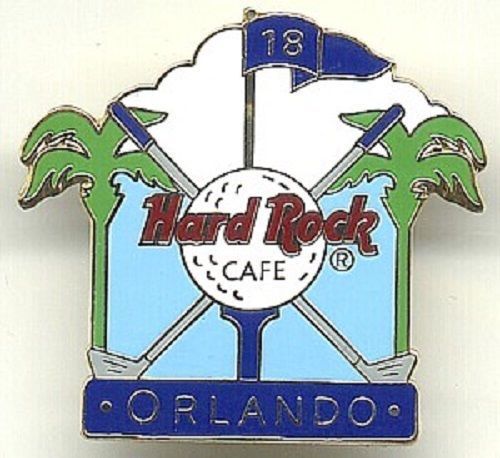 Hard Rock Cafe Orlando 18th HOLE GOLF BALL LOGO 1999 Collector Pin - Picture 2 of 3