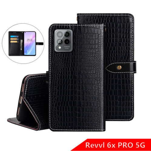 T-Mobile Revvl 6X Pro Flip Case Shockproof Leather Wallet Phone Case Stand Cover - Picture 3 of 77