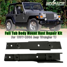 2pcs Full Tub Body Mount Rust Repair For 1997-2006 Jeep Wrangler Tj Panel Patch 2pcs Full Tub Body Mount Rust Repair For 1997-2006 Jeep Wrangler Tj Panel Patch