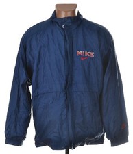 VINTAGE NIKE 1990'S BLUE FOOTBALL JACKET SIZE S ADULT AUTHENTIC SPORT