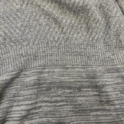 Lane Bryant Gray Silver Metallic 3/4 Sleeve Sweater Shift Dress Size 18/20 - Picture 11 of 13
