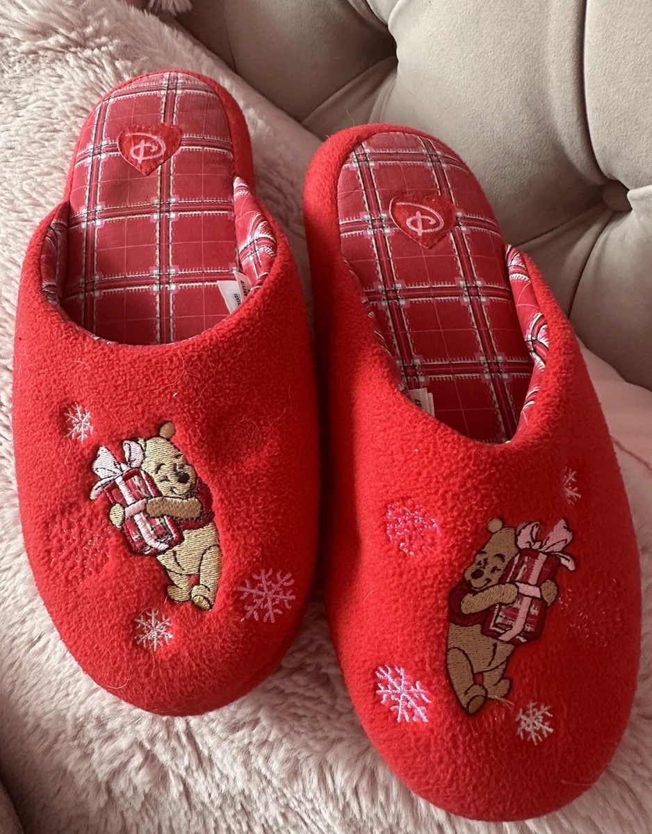 Vintage Disney Store Slippers Christmas Edition Size 3 4 Adult