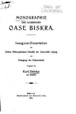 Monographie Der Algerischen Oase Biskra