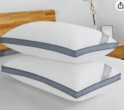 Airflow 60 % Gänsefeder & 40 % Daunenbox Kissen für Hotelbett {1er Pack}