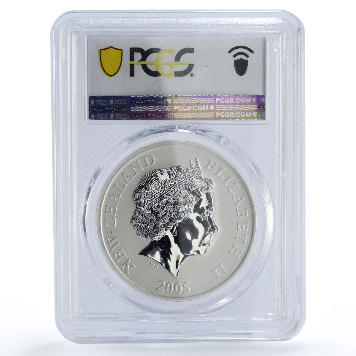 ニュージーランド　1ドル銀貨（ROWI:キーウィの種）2005年 ニュージーランド 1ドル銀貨（ROWI:キーウィの種）2005年