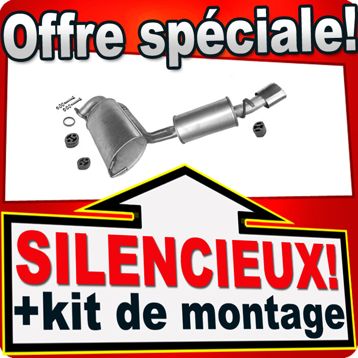 Silencieux arrière Alfa Romeo GTV en acier aluminisé renforcé pour une sonorité feutrée et durable