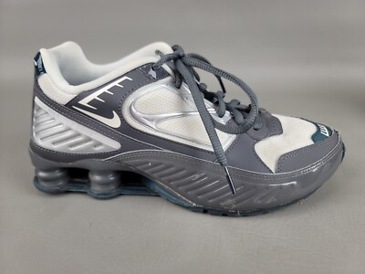 Nike Shox Womens Enigma 9000 Shoes Grey White Size 8 Running