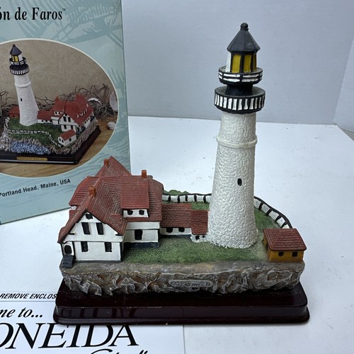 Vintage 1998 Oneida Studios Lighthouse Point Collection Portland Head Maine - 第 4/11 張圖片