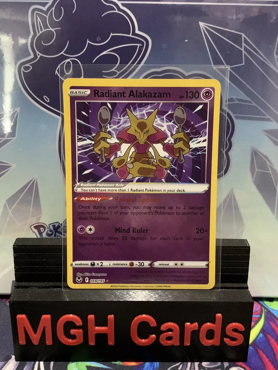 Pokemon - Silver Tempest - Radiant Alakazam - Radiant Rare - 059/195 - NM/M