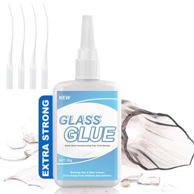 Glass Glue, Glass Glue Clear, Glass Adhesive for Glass to Glass Bonding, Glue fo