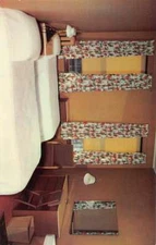 Iron Mountain Michigan Dickinson Hotel Room Interior Vintage Postcard AA41510