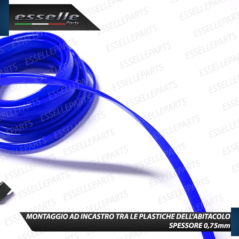 KIT LED INTERNI AMBIENTE FIBRA OTTICA BLU 5 METRI PER LAND ROVER DISCOVERY SPORT - Immagine 4 di 4