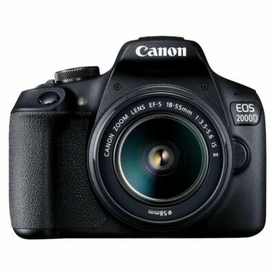 Canon 2728C002 EOS 2000D 18-55mm III Lens 24.1MP DSLR Camera