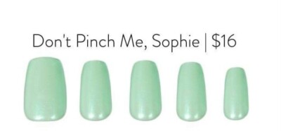 Red Aspen PINCH ME, SOPHIE GLUE ON Manicure Nail PRESS ON BLUE