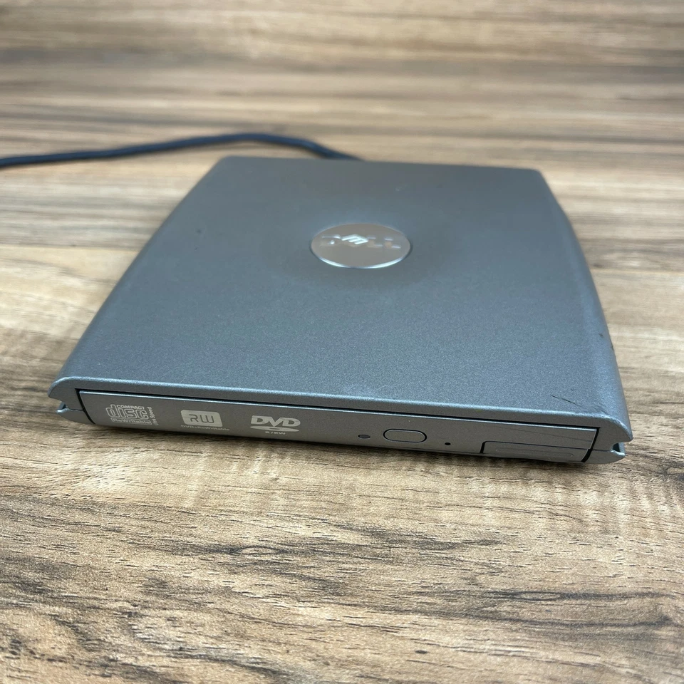 Dell PD01S Gray Portable External D-Bay Media With CD RW / DVD-ROM Optical Drive - Image 3 of 4