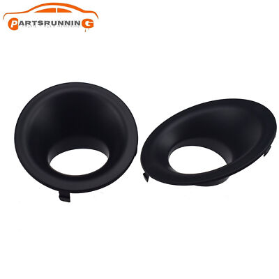 2pcs Front Left＆Right Side Bumper Fog Light Bezel For 2015-2022 Dodge Challenger