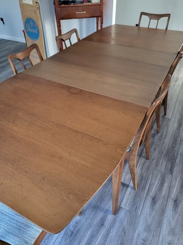 MID CENTURY DINING TABLE by JOHN VAN KOERT DREXEL PROJECTION - Picture 12 of 12