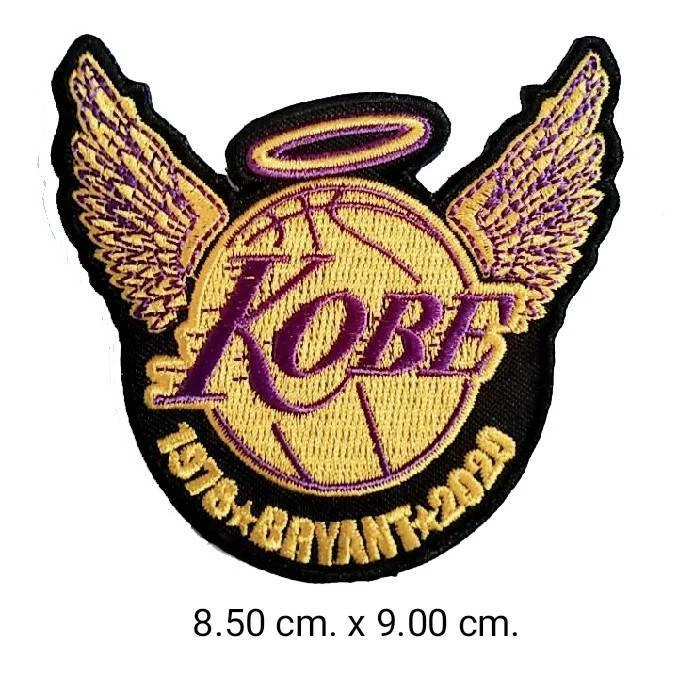 Memorial Kobe and Gigi, Their Jersey Number 8/24 2 Love Patch Iron on Sew on Embroidered Applique Badge Motif Decal 3.5 x 3.1 Inches (9 x 8 cm)