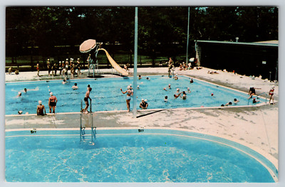 c1960s St. James Park Pool Missouri Vintage Postcard