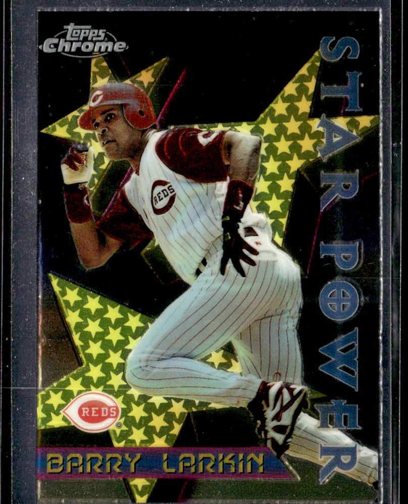 1996 Topps Chrome #6 Barry Larkin Star Power Reds